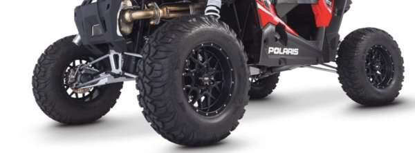 GBC Tires rugged off-road UTV tire set on Polaris vehicle for diverse terrain use