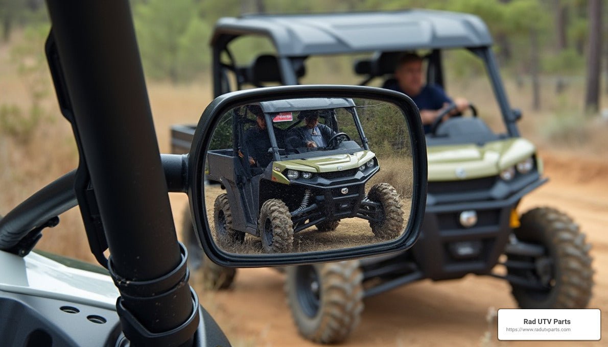 See the Difference: Best Rear View Mirrors for Can-Am Defender - Rad UTV Parts