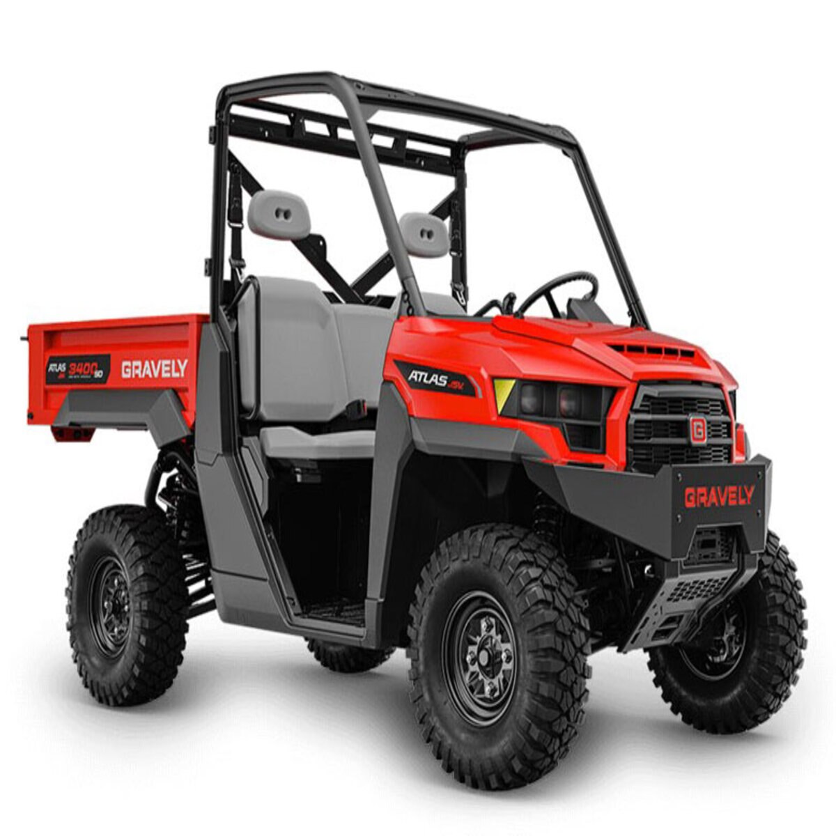 Gravely Atlas JSV utility side-by-side vehicle on white background
