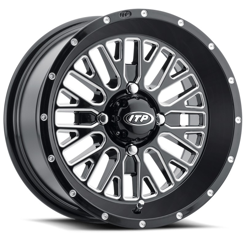 ITP Momentum 14x7 UTV Wheel β 4x137 Black / Milled