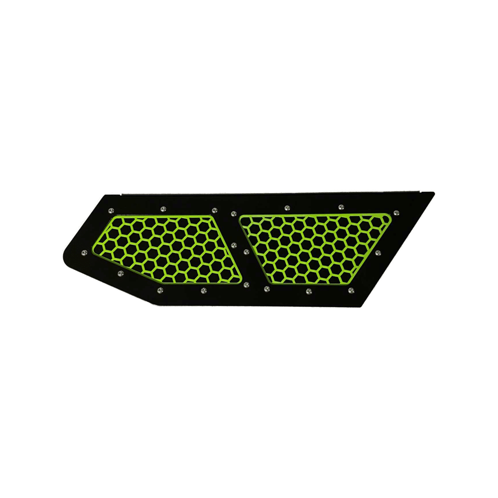 Vented Honda Talon Lower Doors — Vented Honda Talon Lower Doors by AJK Offroad Back Solid Door in Green