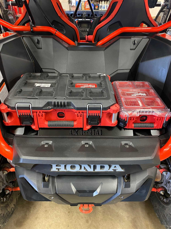 Honda Talon Milwaukee Packout Mount 1.5 — Honda Talon Milwaukee Packout Mount 1.5 by AJK Offroad with one large kit and one smaller kit