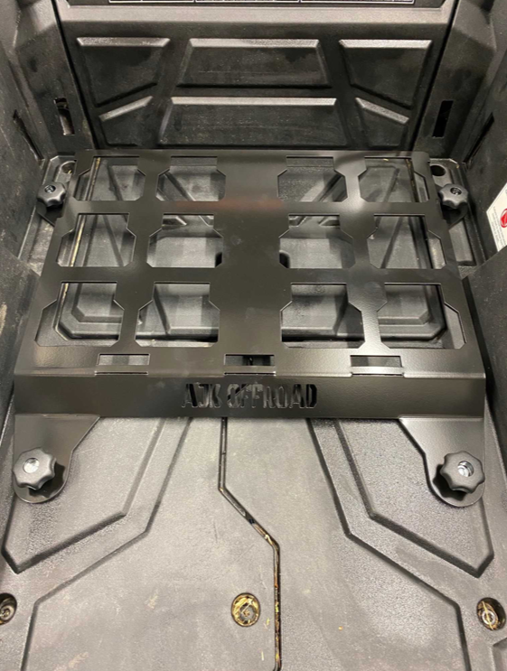 Polaris RZR Packout Mount Short — POLARIS RZR Packout Mount Short by AJK Offroad Installed with no packs