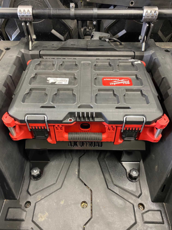 Polaris RZR Packout Mount Tall — Polaris RZR Packout Mount Tall by AJK Offroad with One Wide Kit Installed