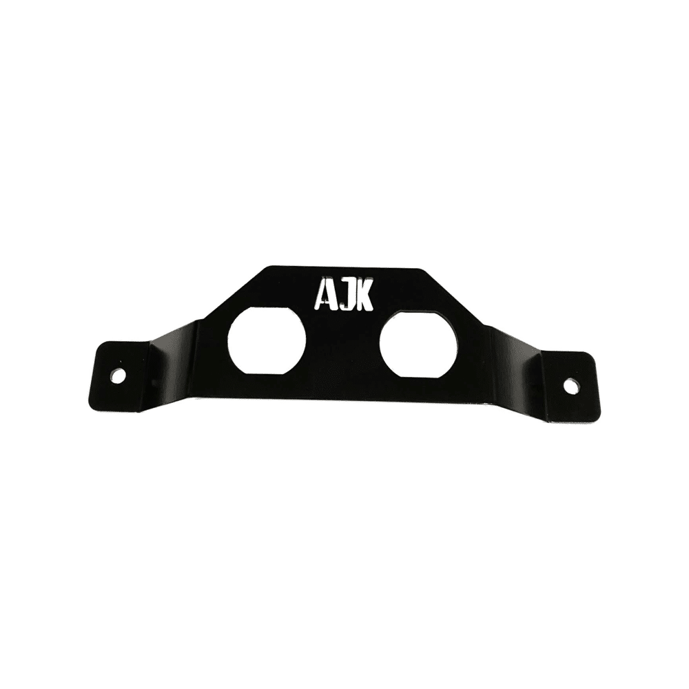 Battery Terminal Relocation Kit — Battery Terminal Relocation Kit by AJK Offroad Black Bracket top down view