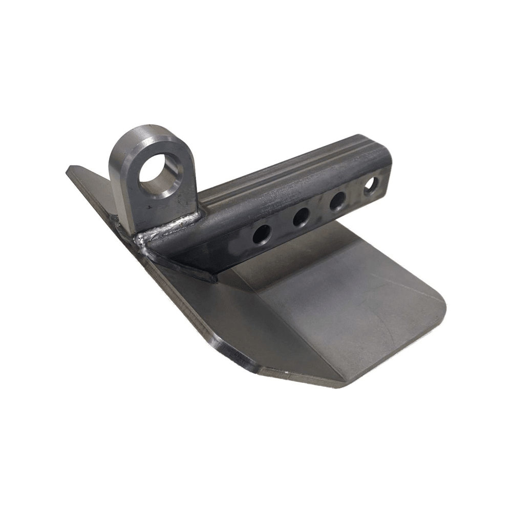 Hitch Skid with Recovery Point — Hitch Skid with Recovery Point AJK Offroad Back Angle View