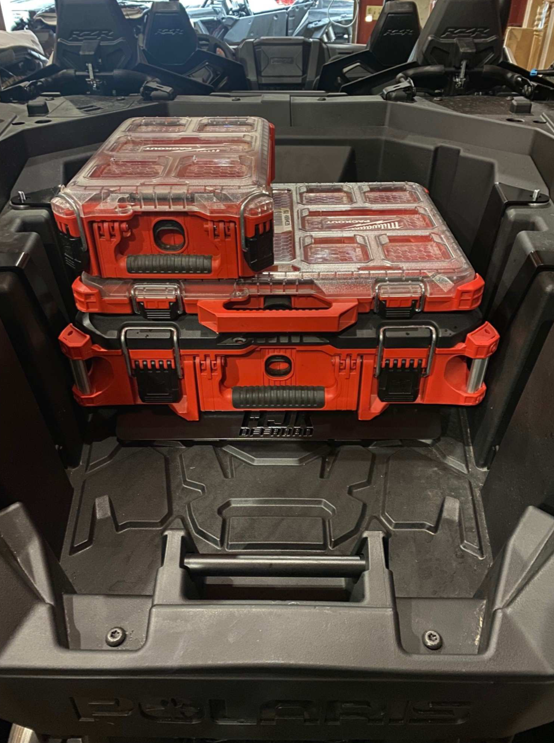 Polaris RZR Pro XP / Turbo R / Pro S Packout Mount — Polaris RZR PRO XP / Turbo R Packout Mount by AJK Offroad with Three Milwaukee Kits