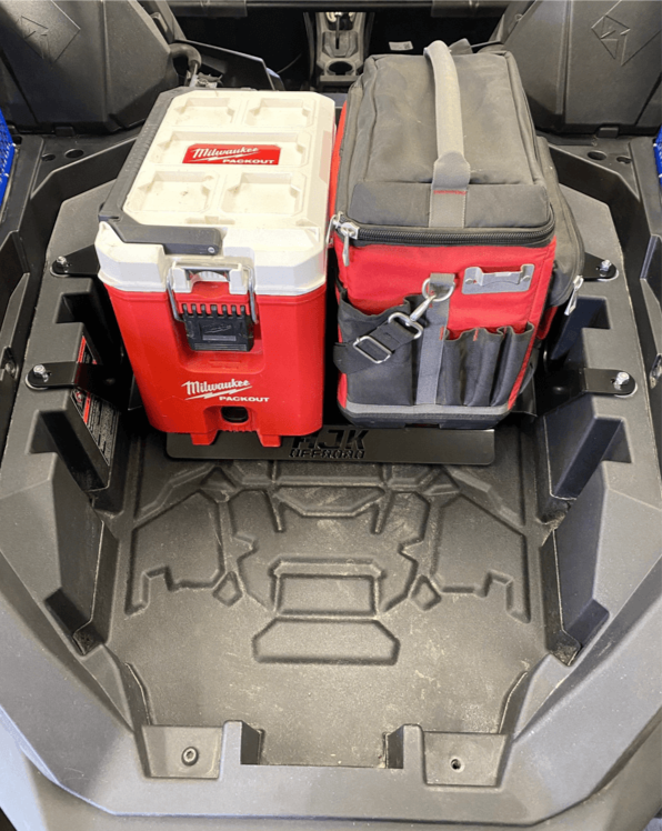Polaris RZR Pro R Packout Mount — Polaris RZR PRO R Packout Mount by AJK Offroad with Two Milwaukee Kits