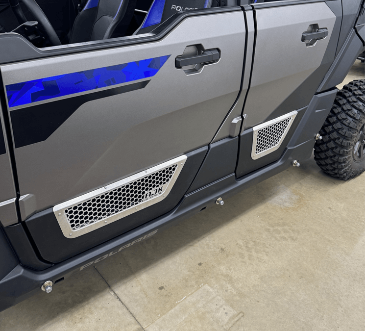Polaris Xpedition Vented Lower Doors Inserts — Polaris Xpedition Vented Lower Doors Inserts AJK Offroad Both Polaris Blue No