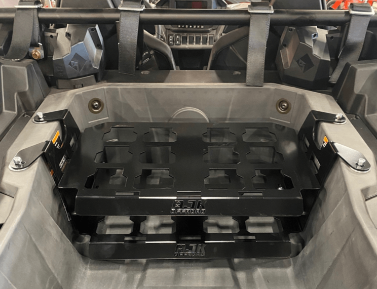 Polaris RZR XP 1000 2024+ Packout Mount — Polaris RZR XP 1000 2024 Model Year AJK Offroad Packout Gear Top and Bottom Plate with no Milwaukee Boxes