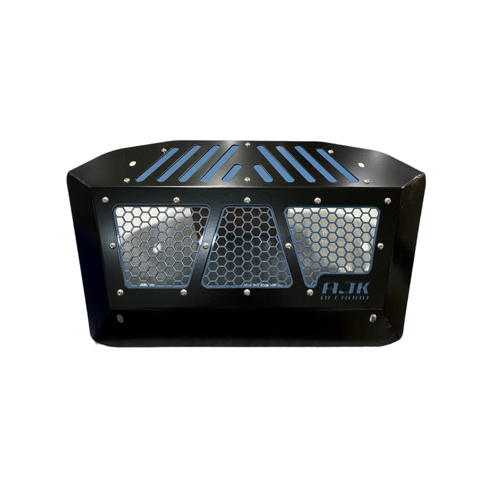 Polaris Xpedition Exhaust Cover — Polaris Xpedition Exhaust Cover AJK Offroad Storm Blue