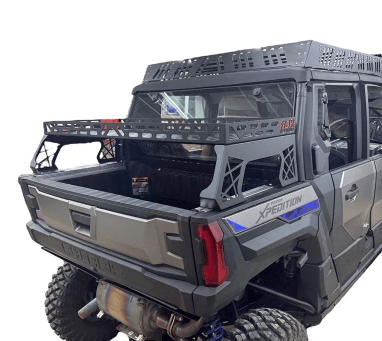 Polaris Xpedition Short Headache Rack 3/4 Rack — Polaris Xpedition Short Headache Rack 3/4 Rack by AJK Offroad Right Side Angle View