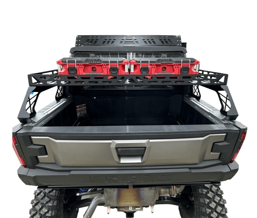 Polaris Xpedition Short Headache Rack 3/4 Rack — Polaris Xpedition Short Headache Rack 3/4 Rack by AJK Offroad Back View Eye Level View with Kits