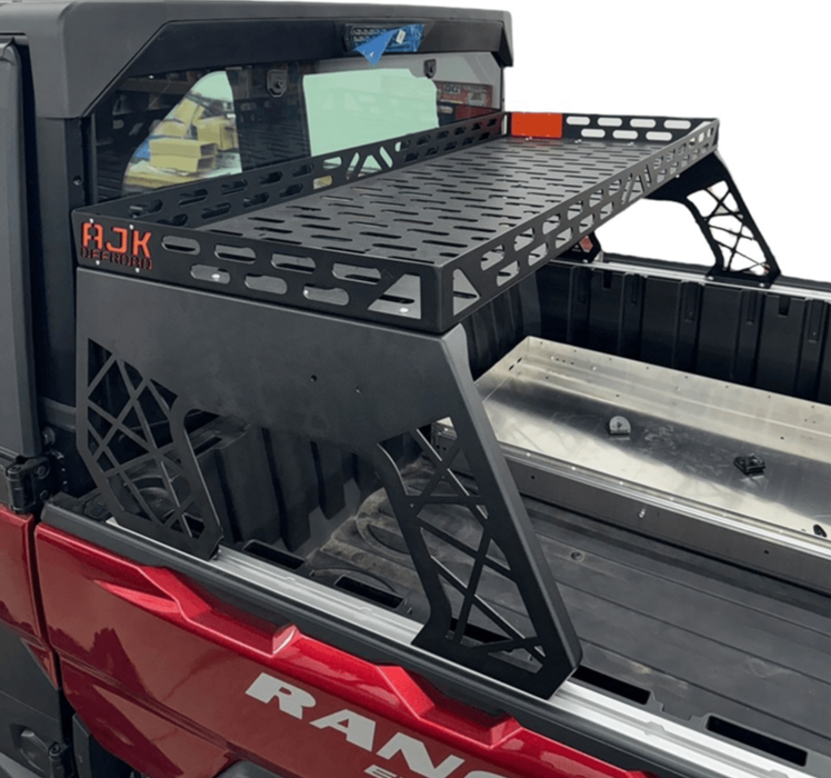 Polaris Ranger XD 1500 Short Headache Rack 3/4 Rack — Polaris Ranger 1500XD Short Headache Rack 3/4 Rack by AJK Offroad High Side View