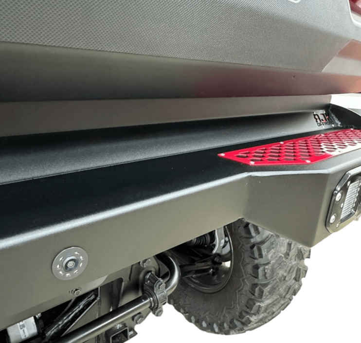 Polaris Ranger XD 1500 Rear Bumper — Polaris Ranger 1500XD Rear Bumper by AJK Offroad Side Close Up of RIght Side