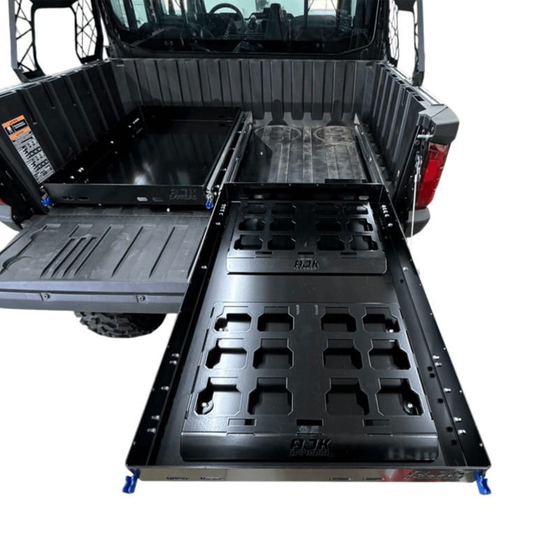Polaris Ranger XD 1500 Bed Drawer — Polaris Ranger 1500XD Bed Drawer by AJK Offroad Extended Drawer with No Gear