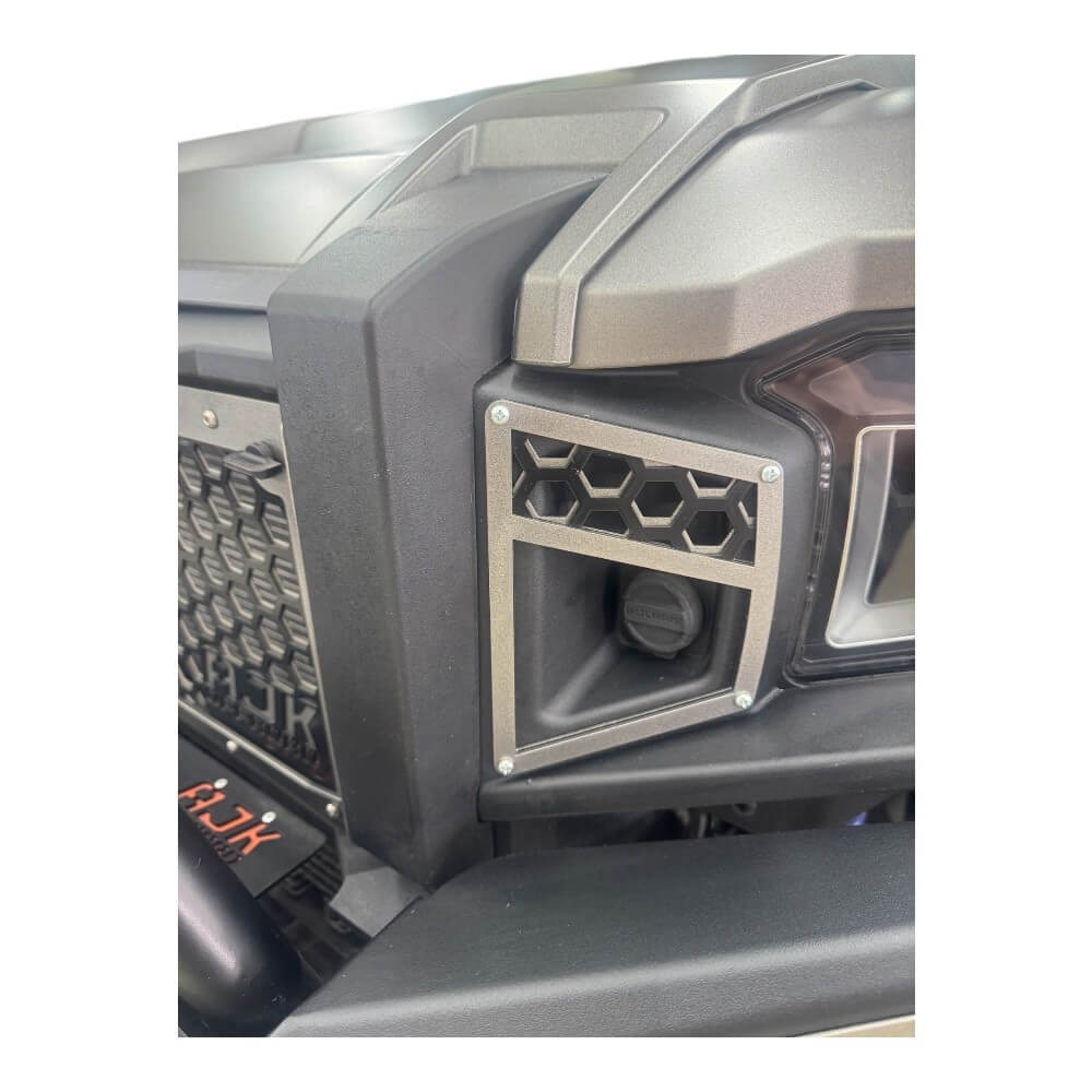 Polaris Xpedition Grille — Polaris Xpedition Grill by AJK Offroad Close Up on Installed Grill