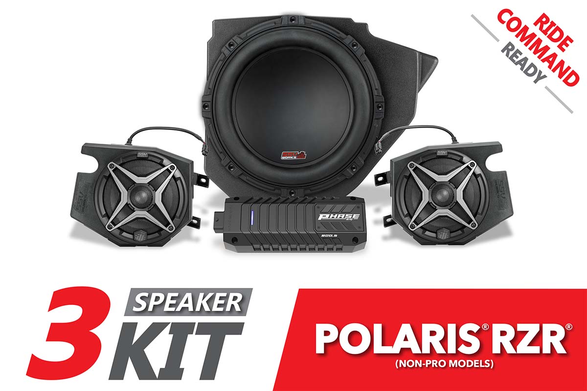 2014 - 2023 Polaris RZR A - Spec SSV 3 - Speaker Plug - & - Play System for Ride Command - Rad UTV Parts