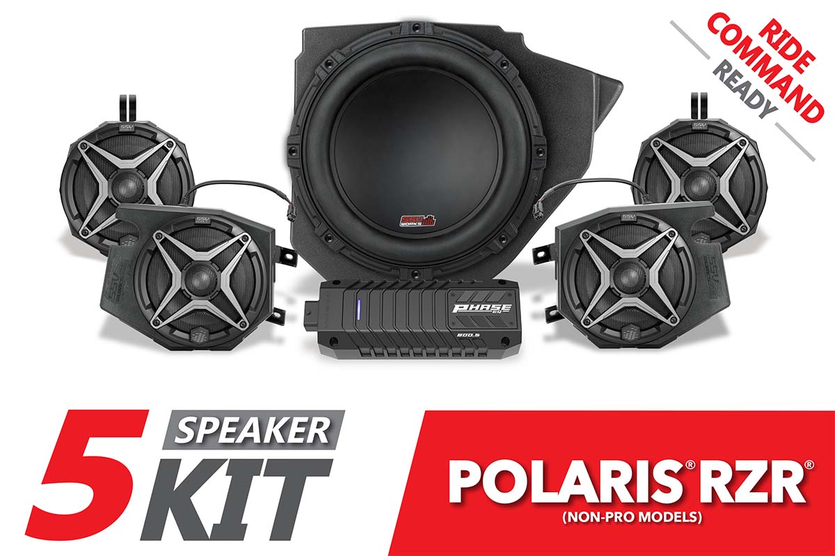 2014 - 2023 Polaris RZR A - Spec SSV 5 - Speaker Plug - & - Play System for Ride Command - Rad UTV Parts