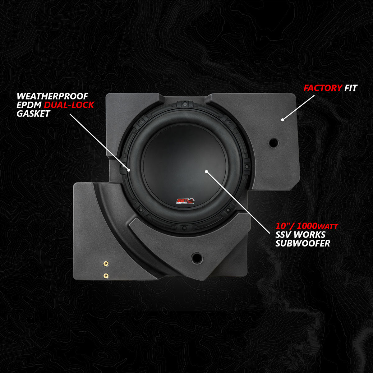 2017 - 2025 Can - Am® X3, Phase - 5 V - Spec 6 - Speaker 1650watt System w/JVC - Rad UTV Parts