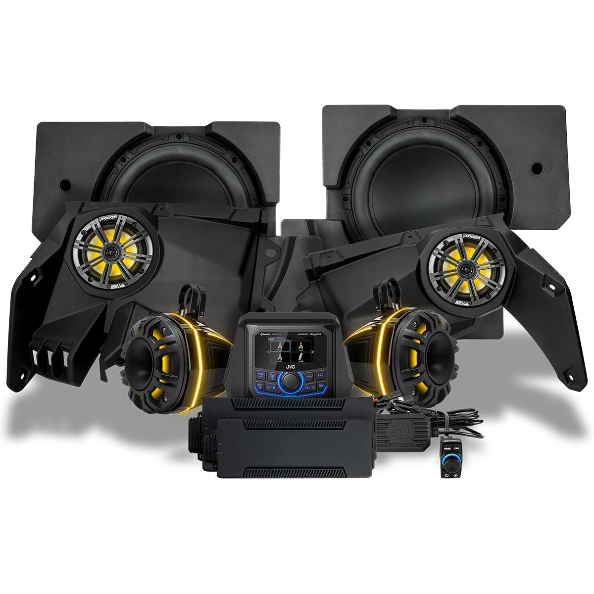 2017 - 2025 Can - Am® X3, Phase - 6 K - Spec 6 - Speaker 1650watt System w/JVC - Rad UTV Parts