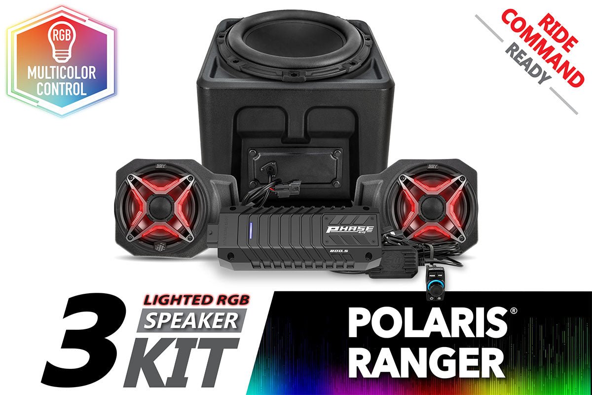 2018 - 2024 Polaris Ranger XP1000 V - Spec 3 - Speaker Audio System for Ride Command - Rad UTV Parts