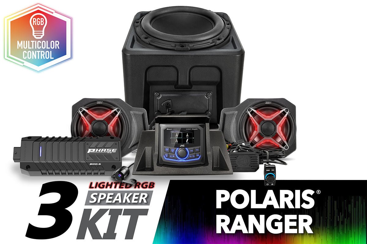 2018 - 2024 Polaris Ranger XP1000 V - Spec 3 - Speaker Audio System w/JVC - Rad UTV Parts