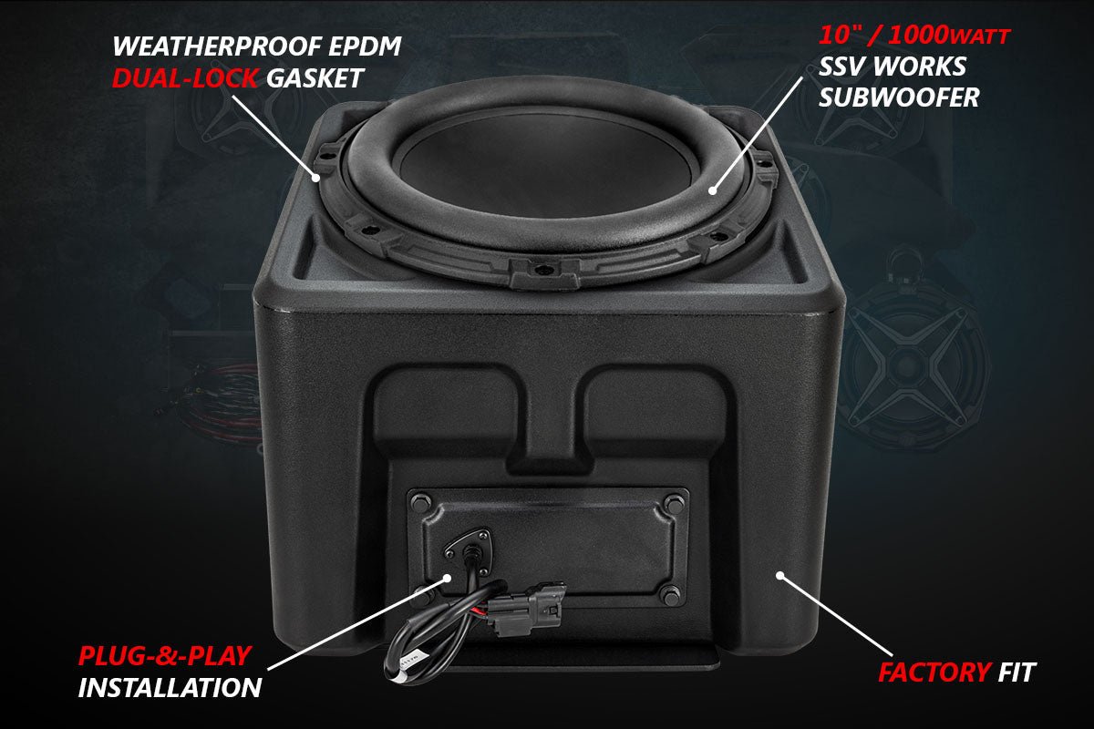 2018 - 2024 Polaris Ranger XP1000 V - Spec 3 - Speaker Audio System w/JVC - Rad UTV Parts
