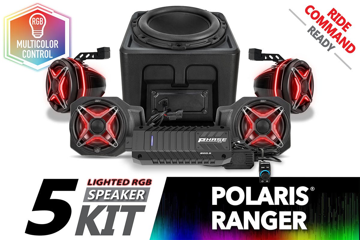 2018 - 2024 Polaris Ranger XP1000 V - Spec 5 - Speaker Audio System for Ride Command - Rad UTV Parts