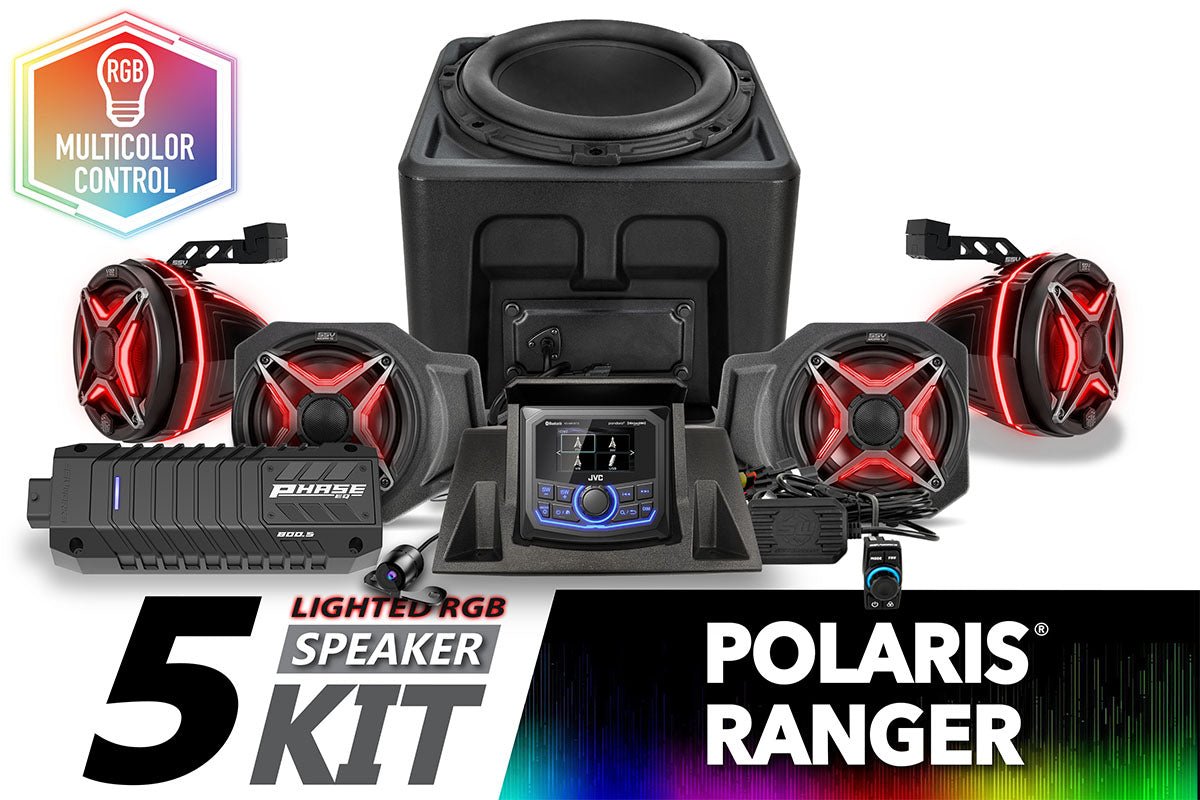 2018 - 2024 Polaris Ranger XP1000 V - Spec 5 - Speaker Audio System w/JVC - Rad UTV Parts