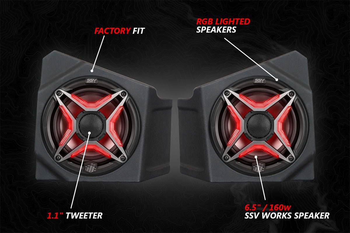 2020 - 2024 Kawasaki KRX1000 2 - Seater V - Spec 5 - Speaker Audio - Kit w/JVC - Rad UTV Parts