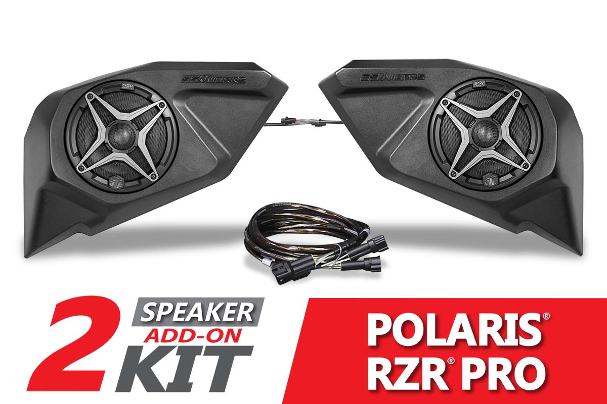 2020 - 2024 Polaris RZR Pro Rear - Door 6.5in Add - On Speaker - Pods - Rad UTV Parts