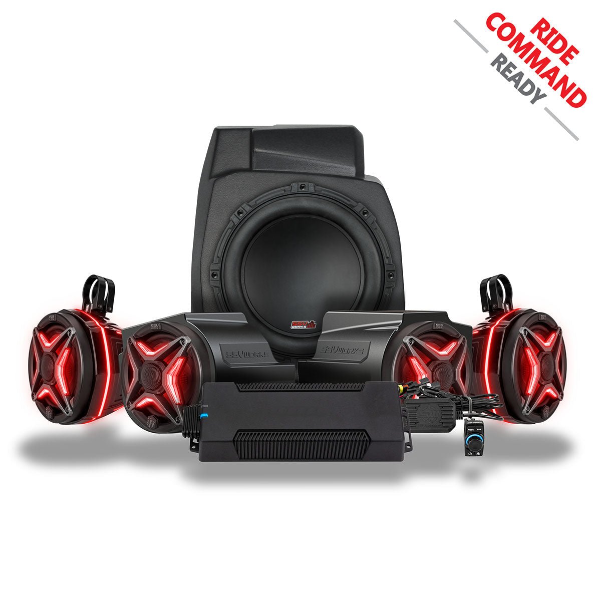2020 - 2024 Polaris® RZR PRO Series Phase - 5 V - Spec 6 - Speaker 1400watt System for Ride Command - Rad UTV Parts