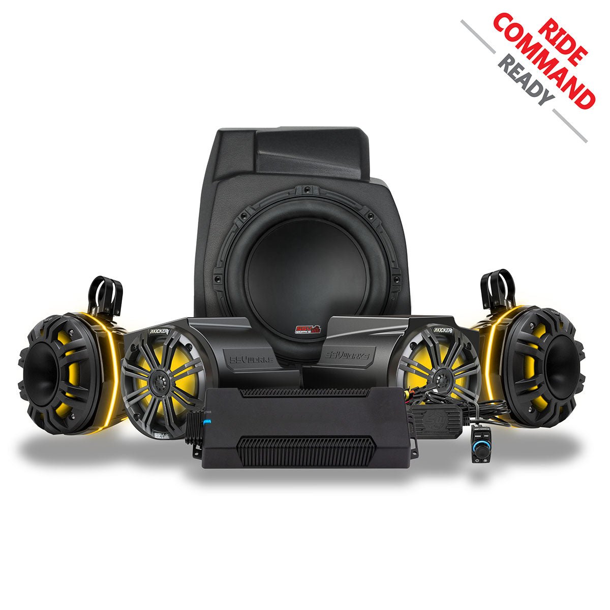 2020 - 2024 Polaris® RZR PRO Series Phase - 6 K - Spec 6 - Speaker 1400watt System for Ride Command - Rad UTV Parts