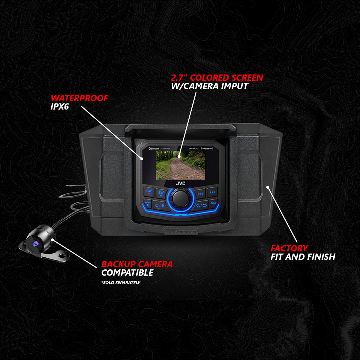 2020 - 2024 Polaris® RZR PRO Series Phase - 6 K - Spec 6 - Speaker 1400watt System w/JVC - Rad UTV Parts