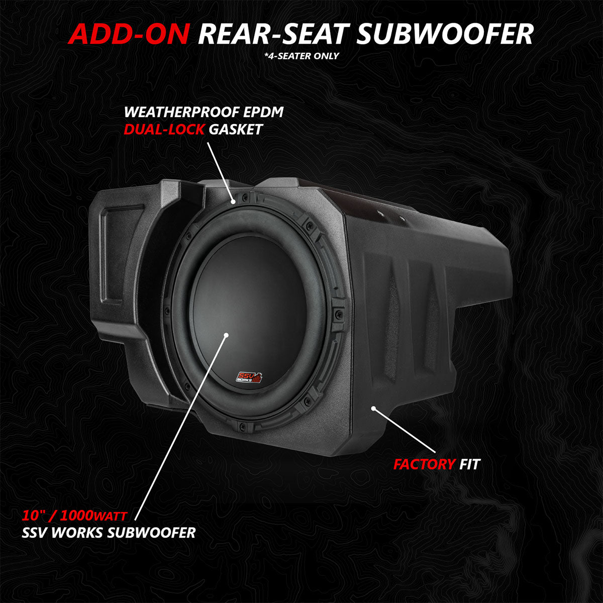 2020 - 2024 Polaris® RZR PRO Series Phase - 6 K - Spec 6 - Speaker 1400watt System w/JVC - Rad UTV Parts
