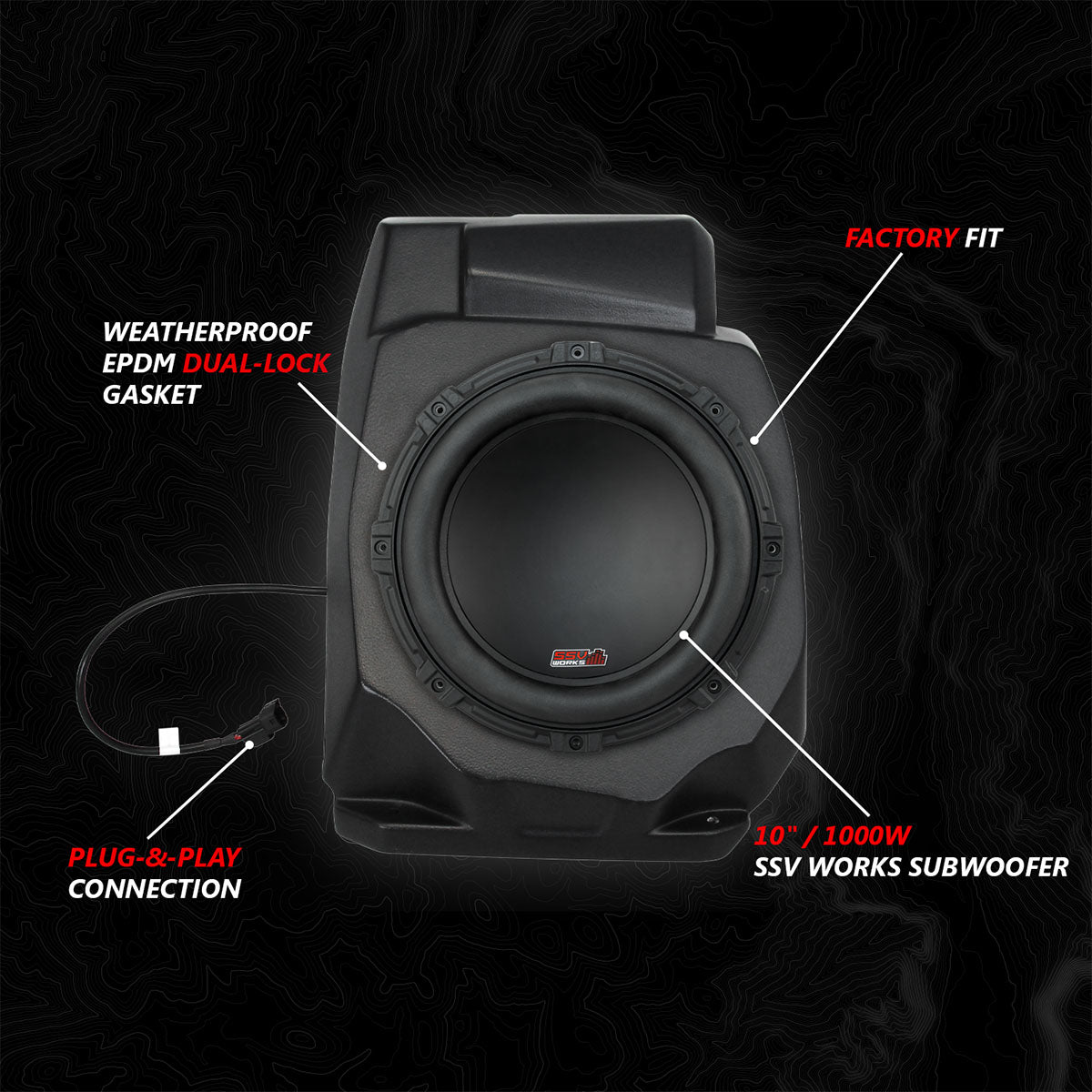 2020 - 2024 Polaris® RZR PRO Series Phase - 6 K - Spec 6 - Speaker 1400watt System w/JVC - Rad UTV Parts