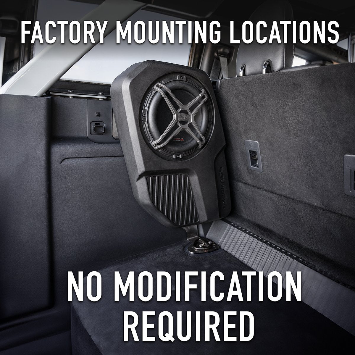 2021 - 2024 Ford Bronco 4 - Door Rear Subwoofer Add - On - Rad UTV Parts
