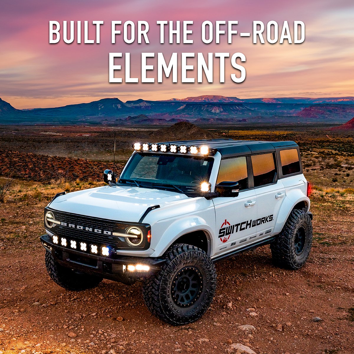 2021 - 2024 Ford Bronco 4 - Door Rear Subwoofer Add - On - Rad UTV Parts