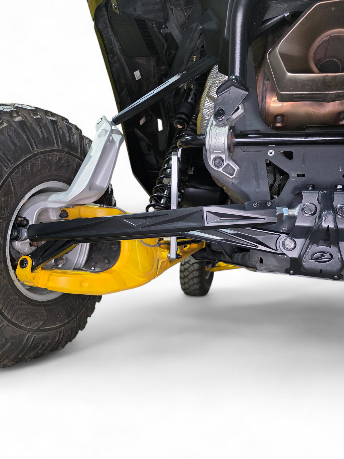 2024-2026 Can-Am Maverick R High Clearance Billet Radius Rods - Black - product view 4