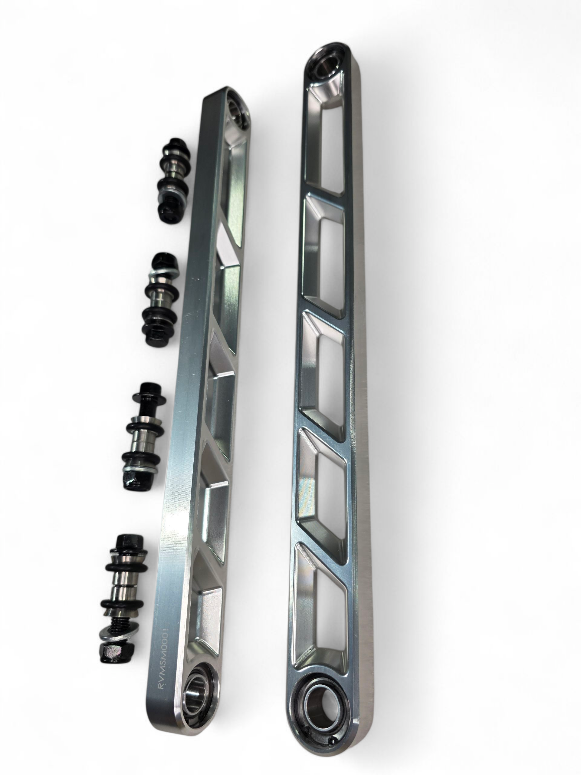 2024+ Can Am Maverick R Rear Sway Bar Links Anodized Clear