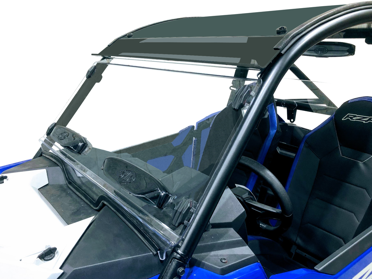 Spike full vented clear poly windshield
