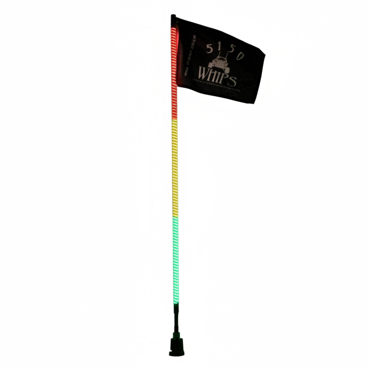 Red Gold Green Hyper Color LED Whip | 5150 Whips