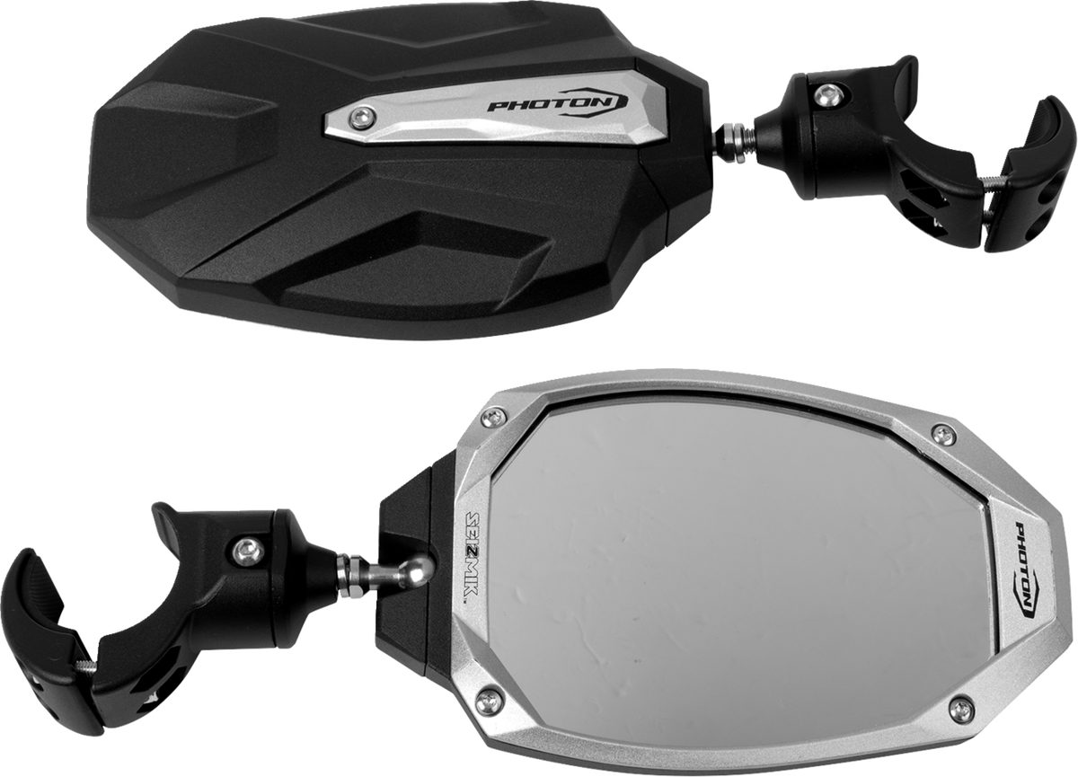 Seizmik Photon Side Mirror Pair – 1.75 / 2-Inch Tube