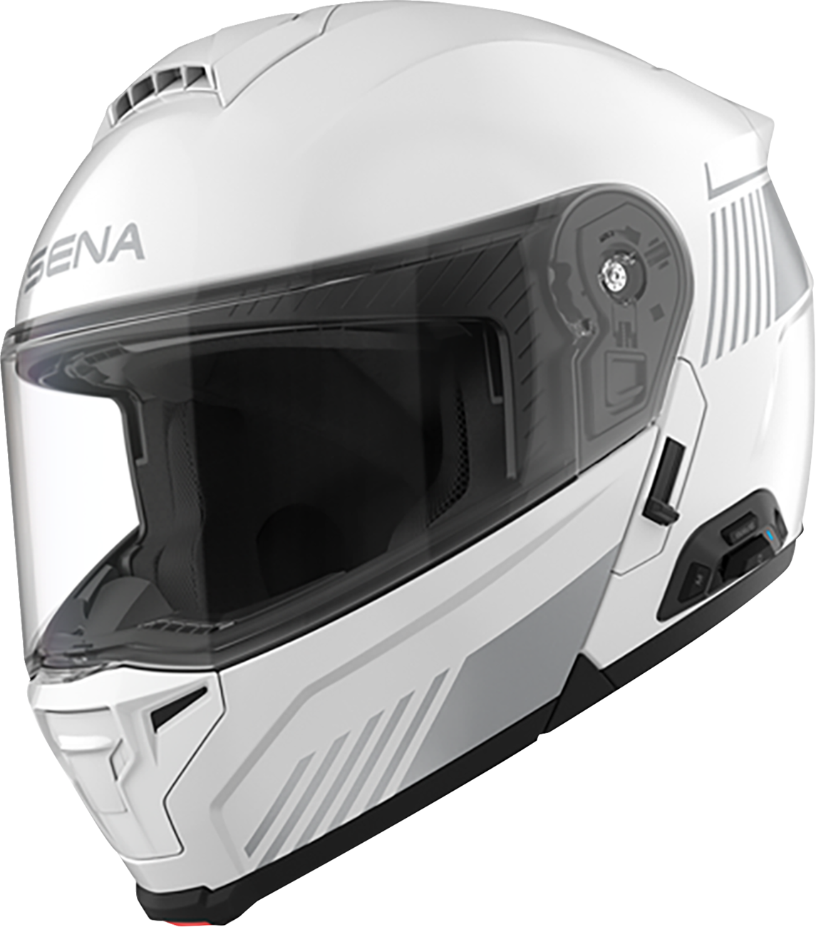 Sena Specter modular helmet in Gloss White