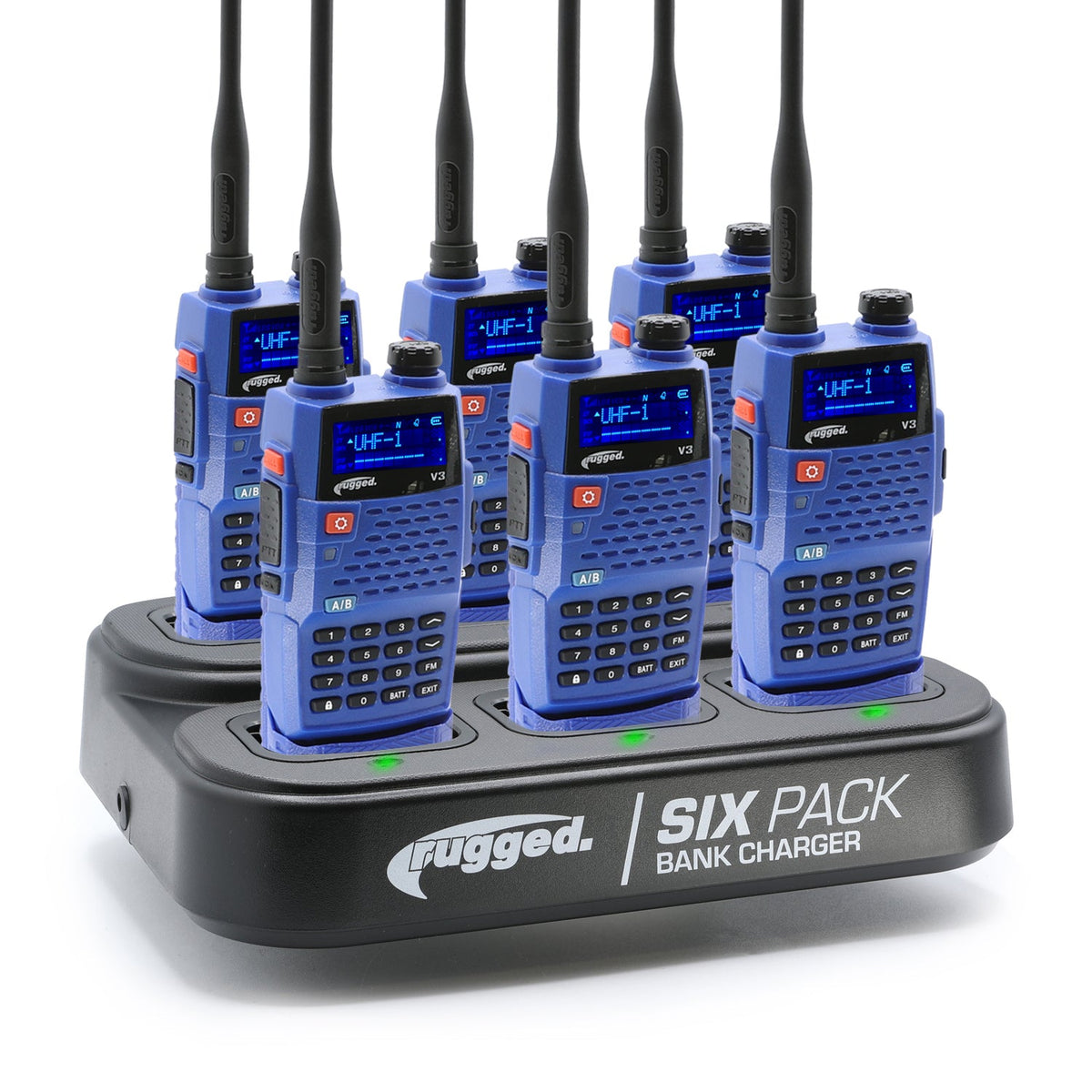 6 PACK - Choose Your Business Band Two Way Handheld Radio – V3