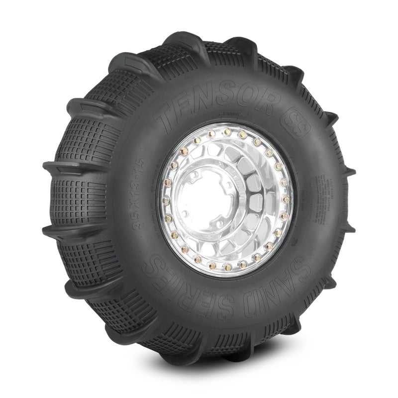 Tensor Sand Series SS Rear UTV tire – tread and sidewall detail