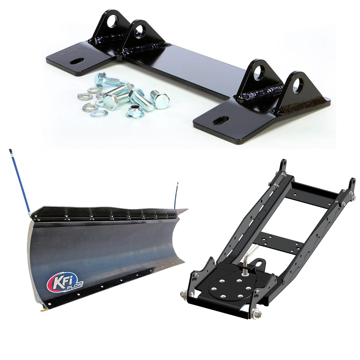 KFI Snow Plow Front Mount Kit For Honda Pioneer 500/520 2015-2025 - Part 105615