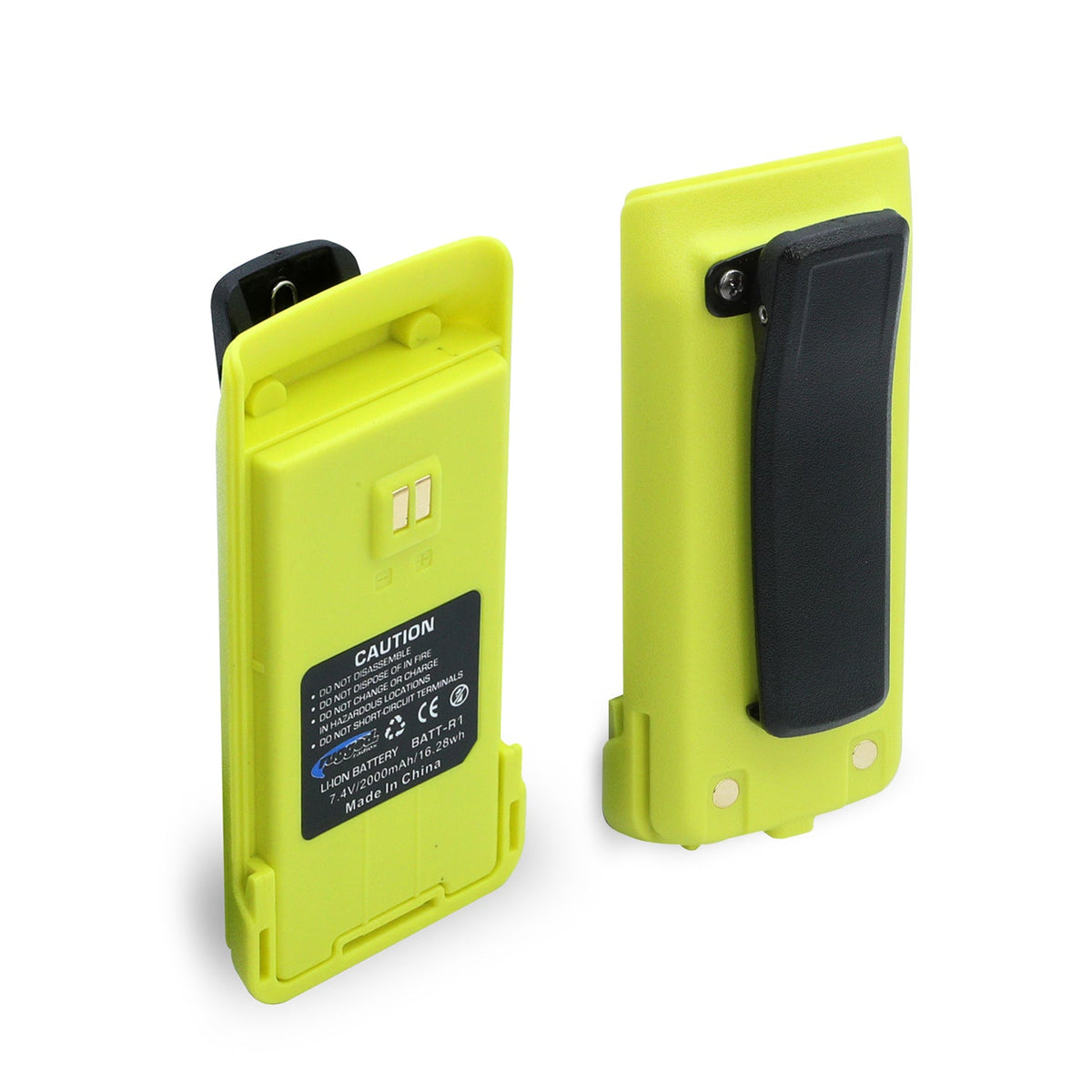 Replacement Battery for R1 Handheld Radio with 12v Charge Port – Safety Yellow