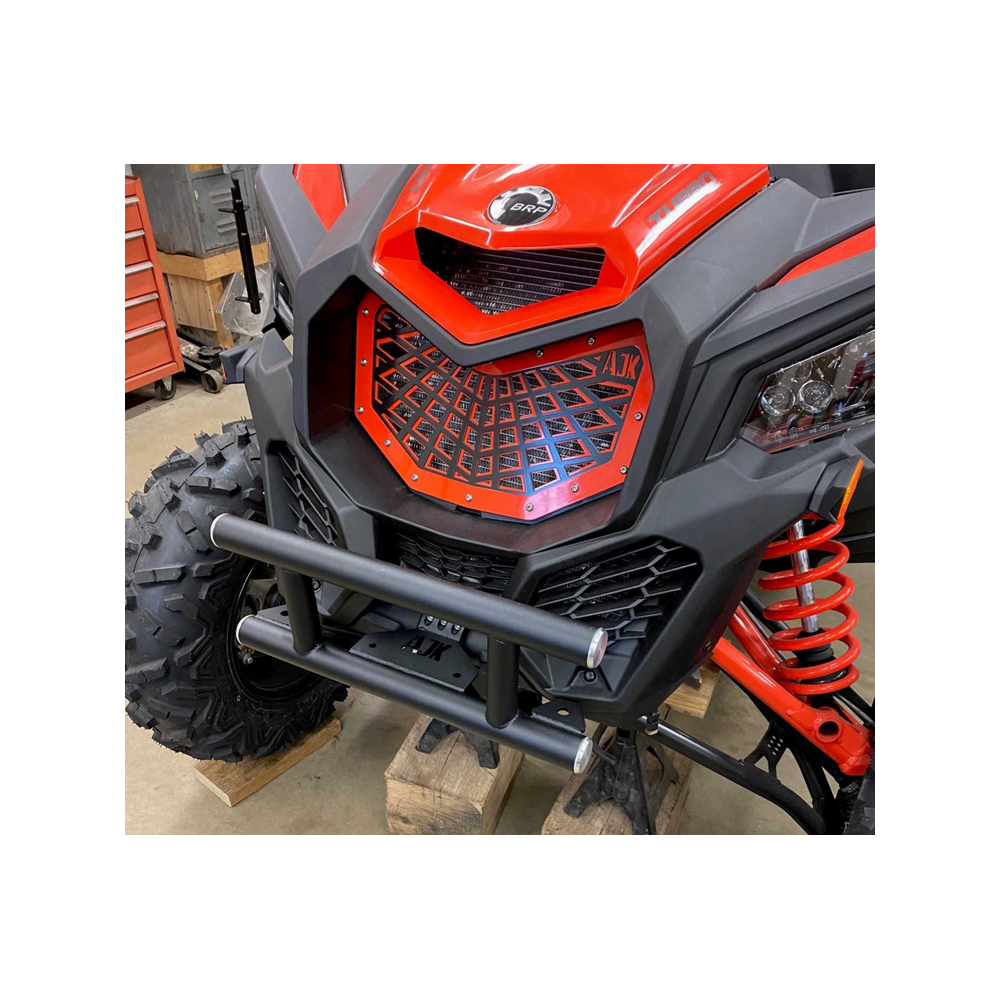 Can-Am Maverick X3 Front Bumper — Can-Am X3 Front Bumper AJK Offroad Smooth Black None